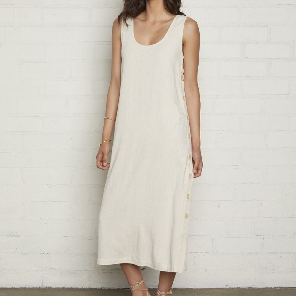 Rachel Pally Linen Romi Dress in Natural in Size Small